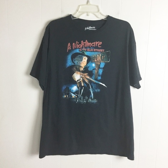 A Nightmare On Elm Street Black Tee Shirt Size XL Mens Halloween - Picture 1 of 2